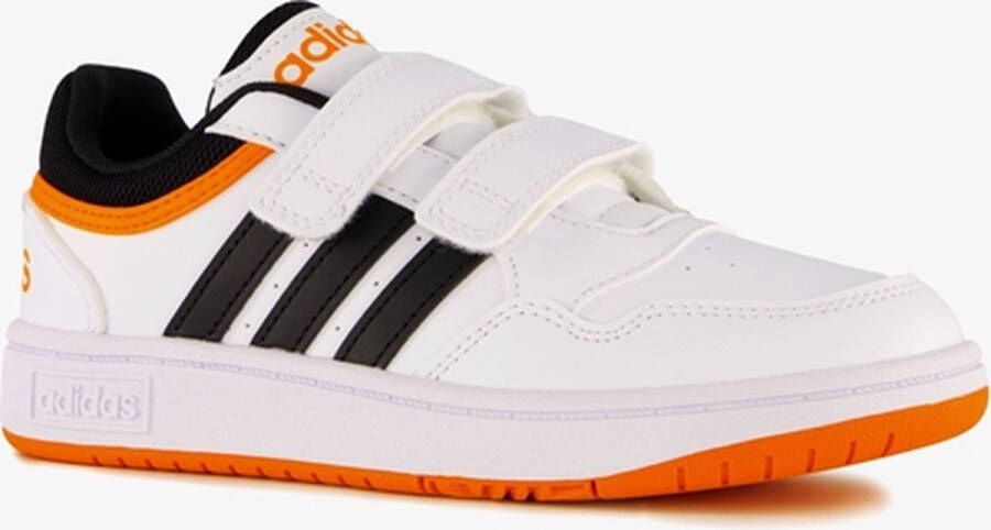 adidas Hoops 3.0 CF C kinder sneakers wit zwart Uitneembare zool