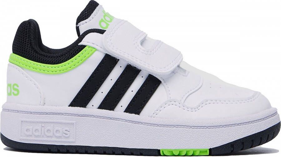 Adidas Hoops 3.0 Cf Sneakers Wit Groen Kinderen