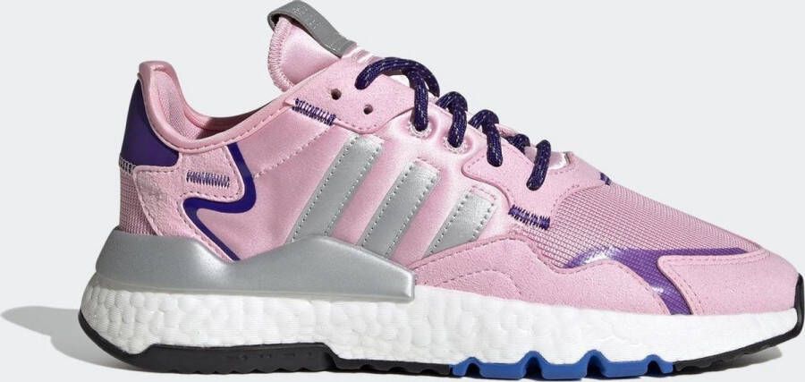 Adidas Nite Jogger W Dames Sneakers True Pink Silver Met. Collegiate Purple - Foto 1