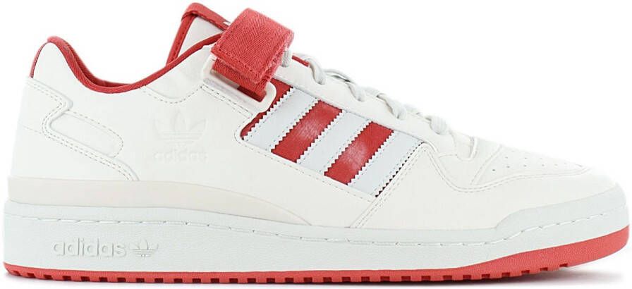 Adidas Originals Forum Low Heren Sneakers Schoenen Wit-Rood GW2043