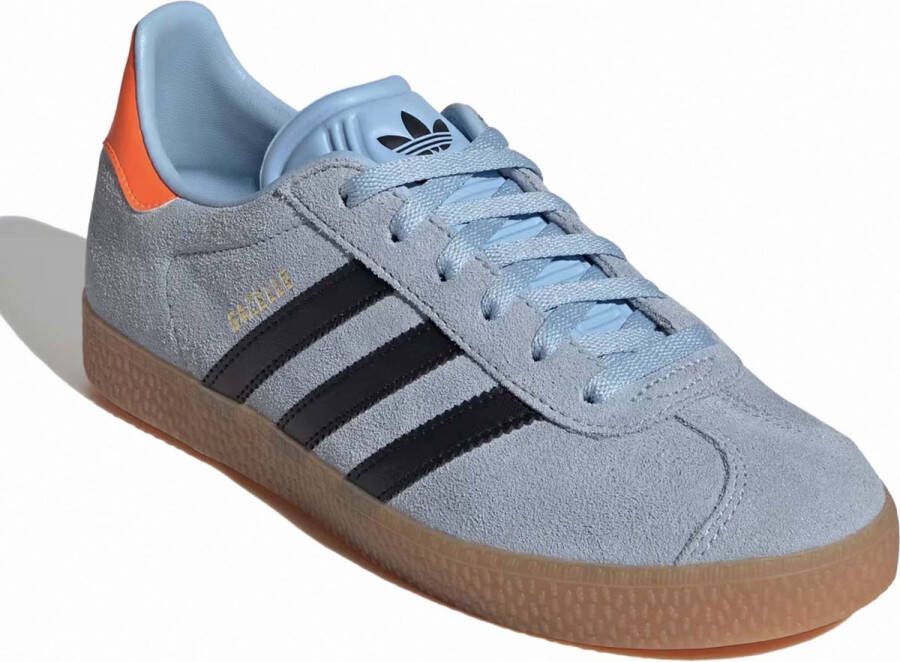 Adidas Originals Gazelle Junior Clear Sky Core Black Solar Orange Clear Sky Core Black Solar Orange