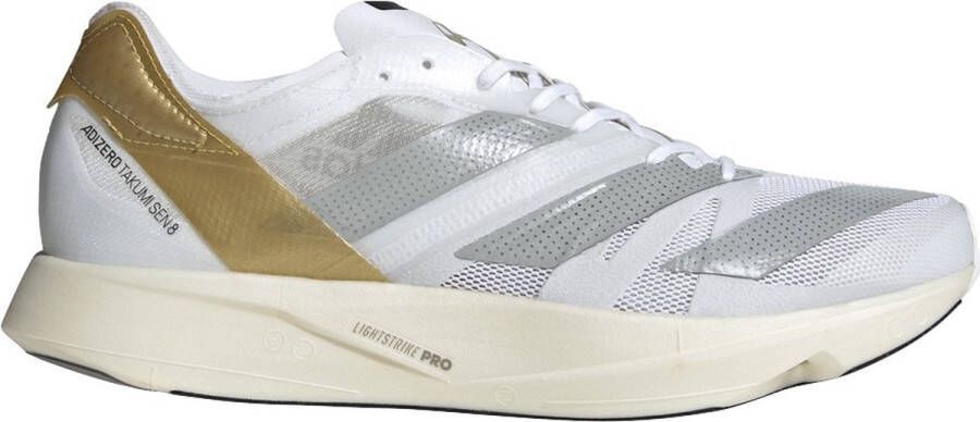 Adidas Performance Adizero Takumi Sen 8 Tme Hardloopschoenen Man Witte