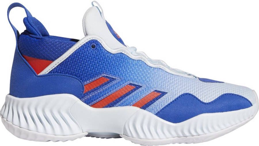 adidas Performance Court Vision 3 De schoenen van het basketbal Gemengde volwassene Blauwe