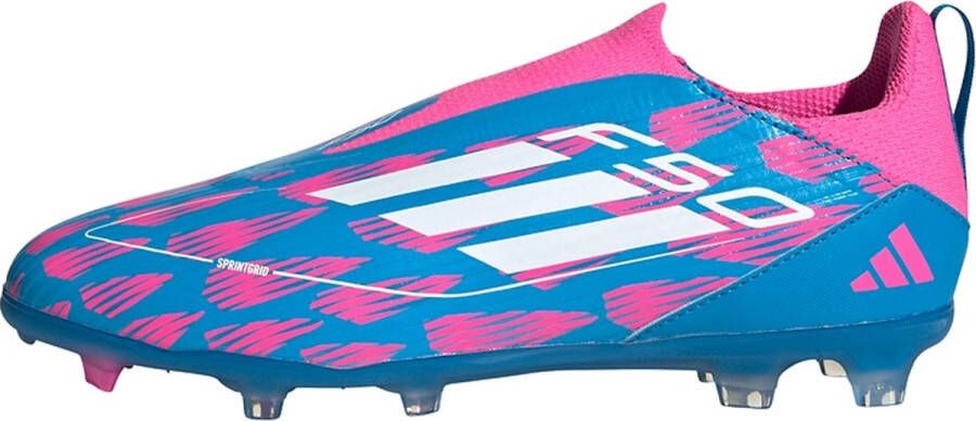 Adidas Perfor ce F50 League Veterloze Firm Multi-Ground Voetbalschoenen Kids Kinderen Blauw