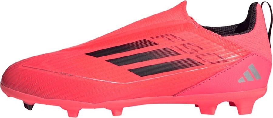 Adidas F50 League Laceless FG Junior Turbo Aurora Black Platinum Metallic Turbo Aurora Black Platinum Metallic