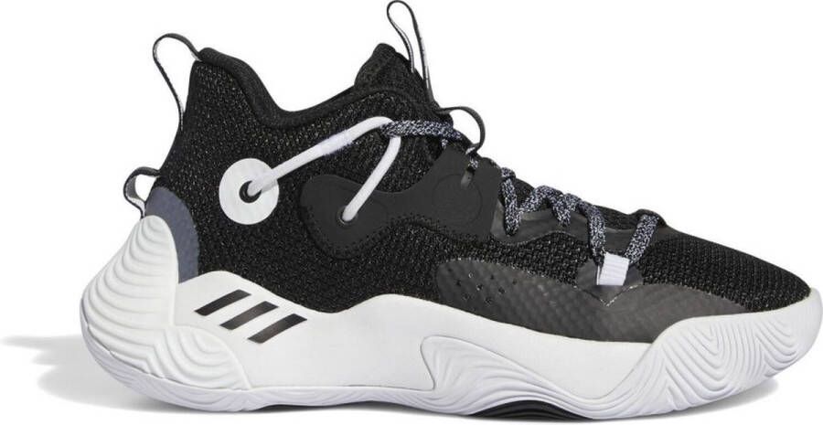 Adidas Perfor ce Harden Stepback 3 J De schoenen van het basketbal Ge gd kind Zwarte