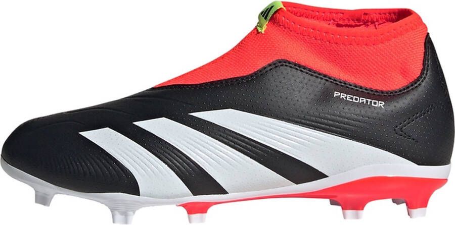 Adidas Predator League Laceless FG Junior Core Black Cloud White Solar Red Core Black Cloud White Solar Red