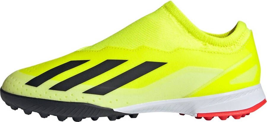 Adidas Perfor ce X Crazyfast League Veterloze Turf Voetbalschoenen Kinderen Geel