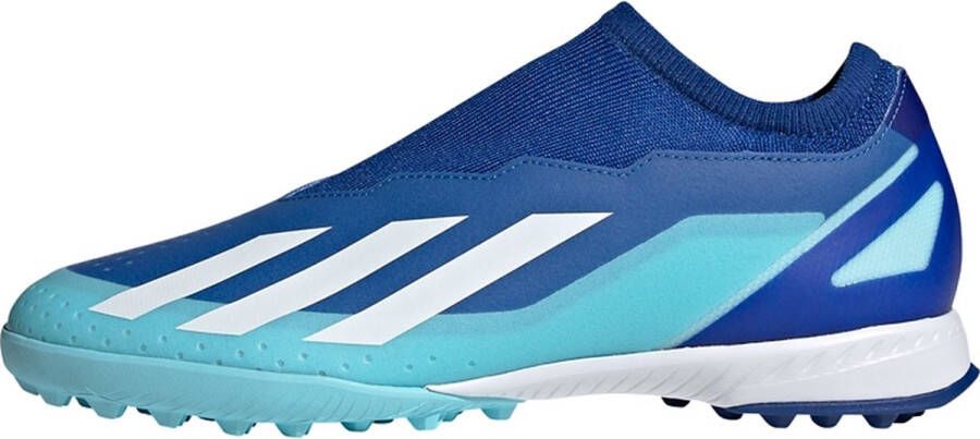 Adidas Perfor ce X Crazyfast.3 Veterloze Turf Voetbalschoenen Unisex Blauw