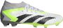 Adidas Predator Accuracy.2 Gras Voetbalschoenen (FG) Wit Grijs Felgeel Zwart - Thumbnail 5