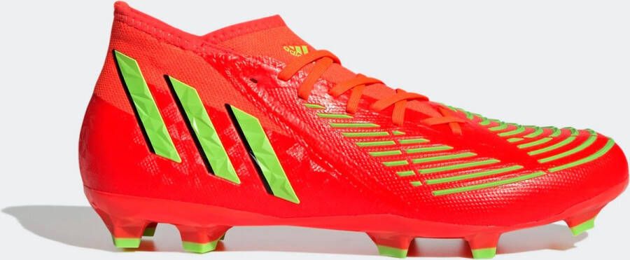 Adidas Predator Edge.2 Firm Ground Voetbalschoenen Solar Red Solar Green Core Black