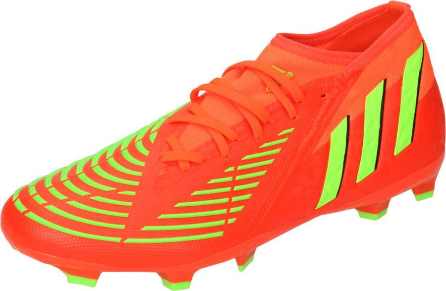 Adidas Predator Edge.2 Firm Ground Voetbalschoenen Solar Red Solar Green Core Black