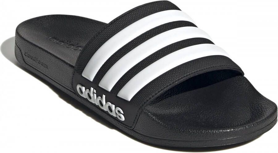 Adidas slippers Adilette tekst ( 5) zwart wit