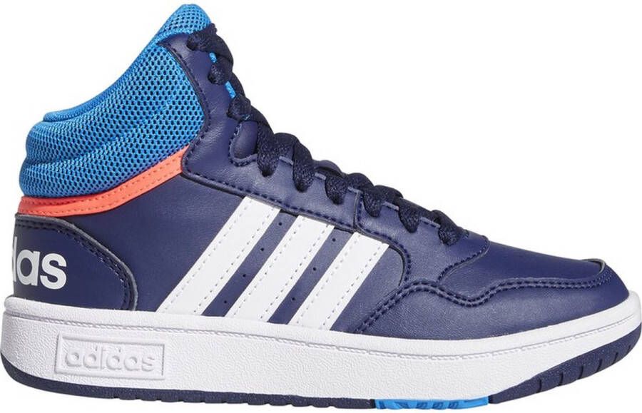 Adidas Perfor ce Hoops Mid Schoenen Kinderen Blauw