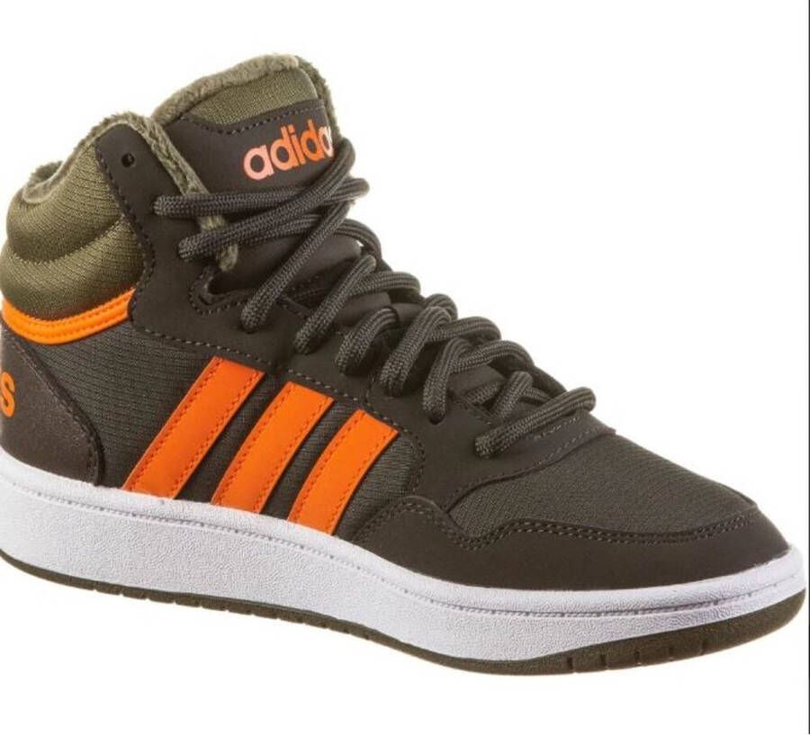 Adidas Hoops Mid 3.0 Khaki Hoge Sneakers Jongens