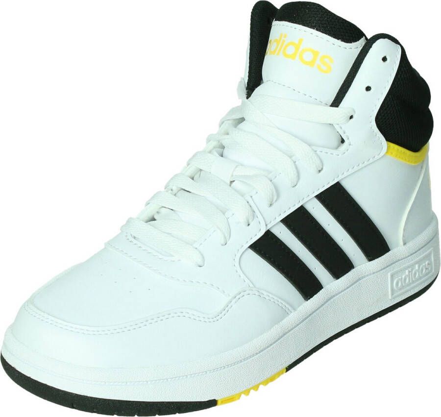 Adidas hoops mid 3.0 sneakers wit geel kinderen