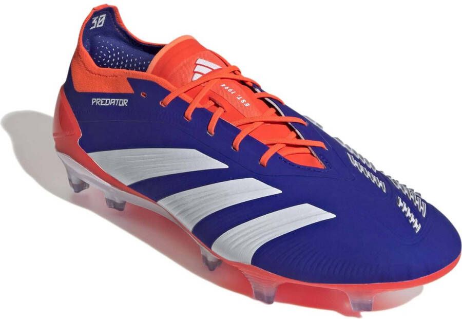 Adidas Predator Elite FG Lucid Blue Cloud White Solar Red- Lucid Blue Cloud White Solar Red