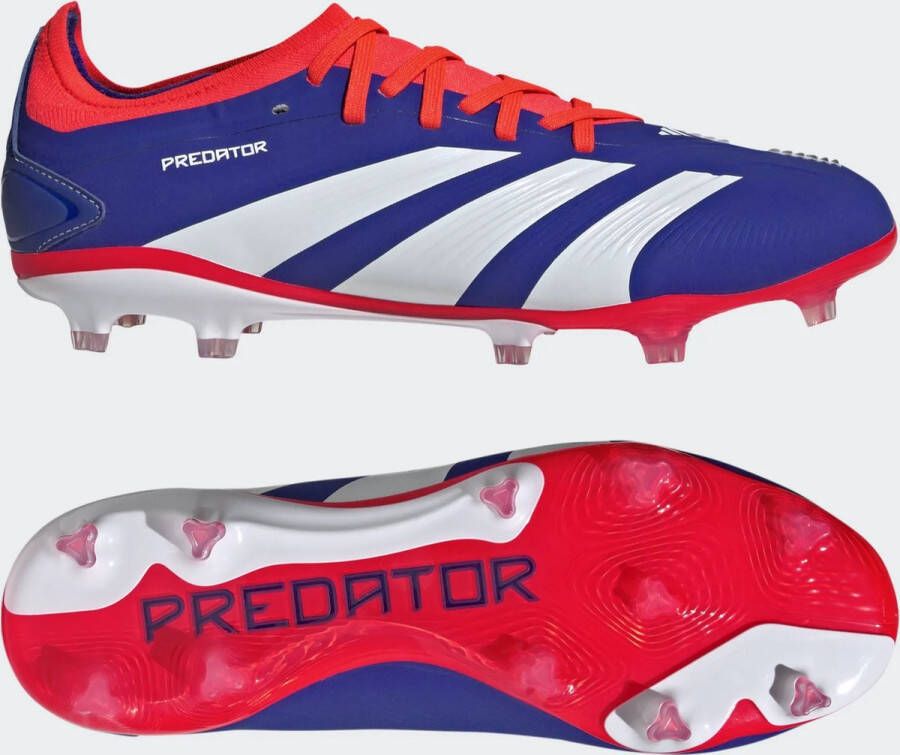 Adidas Predator Pro FG Cloud White Solar Red Lucid Blue- Cloud White Solar Red Lucid Blue