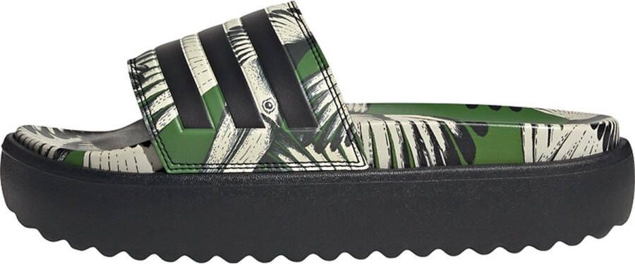 Adidas Sportswear adilette Platform Badslippers Dames Groen