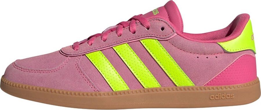 Adidas Women's Breaknet Sleek Suede Sneakers roze bruin