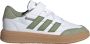 Adidas Sportswear Courtblock sneakers wit mosgroen gum Imitatieleer 29 - Thumbnail 3