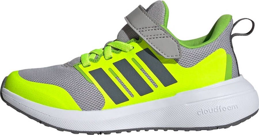 adidas Sportswear FortaRun 2.0 Cloudfoam Schoenen met Elastische Veters en Klittenband Kinderen Grijs