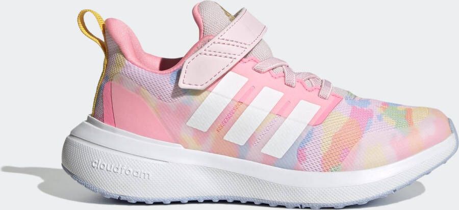 Adidas Sportswear FortaRun 2.0 Cloudfoam Schoenen met Elastische Veters en Klittenband Kinderen Roze