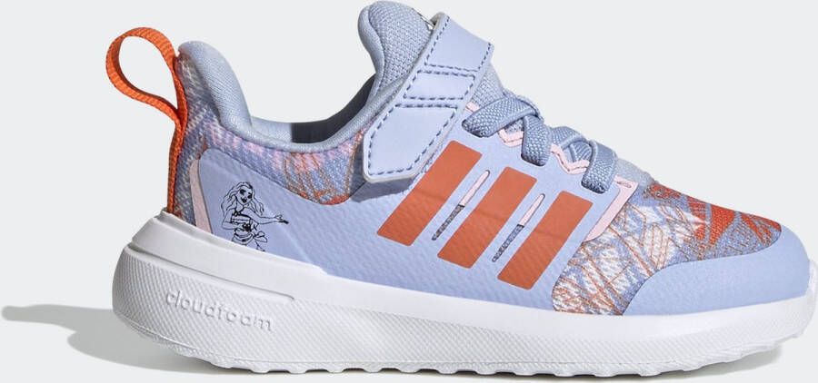 Adidas Sportswear x Disney FortaRun 2.0 Moana Cloudfoam Schoenen met Elastische Veters en Klittenband Kinderen Blauw