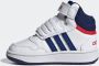 Adidas Sportswear Hoop Mid sneakers wit blauw rood Imitatieleer 20 - Thumbnail 1
