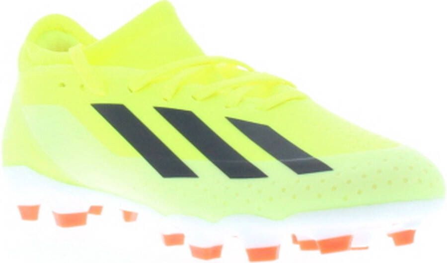 Adidas X Crazyfast League Gras Kunstgras Voetbalschoenen (MG) Felgeel Zwart Wit