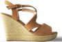 ADRIANA CARRILLO Sandalen op Sleehak Esperanza Dames YD-HY-607 APRICOT - Thumbnail 1