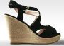 ADRIANA CARRILLO Sandalen op Sleehak Esperanza Dames YD-HY-607 BLACK - Thumbnail 1