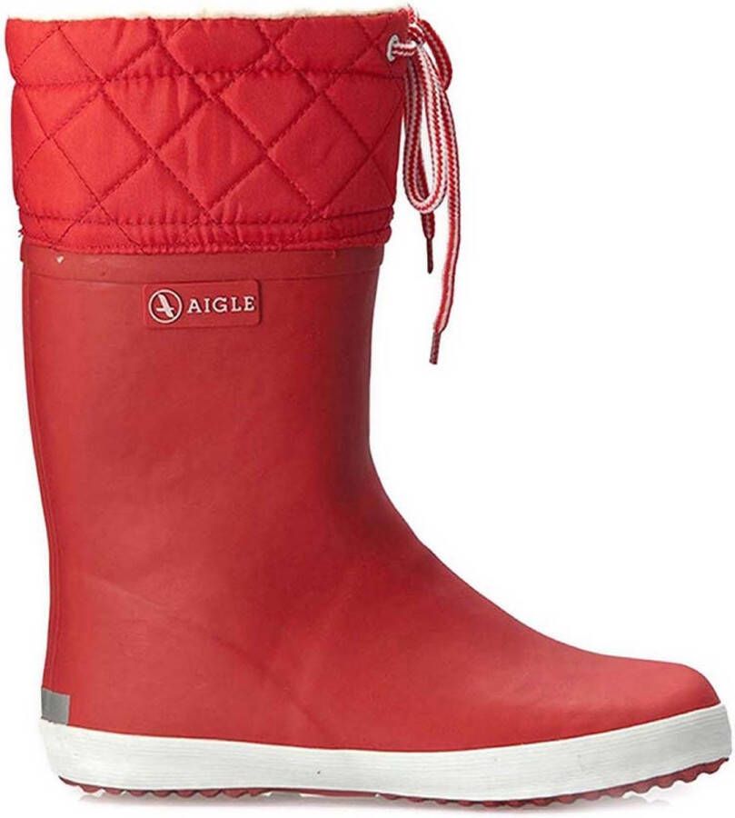 Aigle Giboulee 2 Rouge Blanc Regenlaarzen Rood