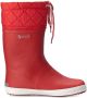 Aigle Giboulee 2 Rouge Blanc Regenlaarzen Rood - Thumbnail 1