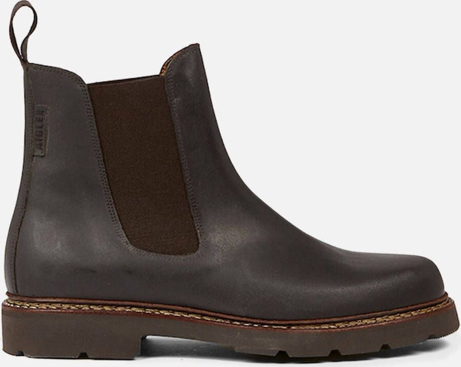 Aigle Quercy Dark Brown Regenlaarzen Bruin