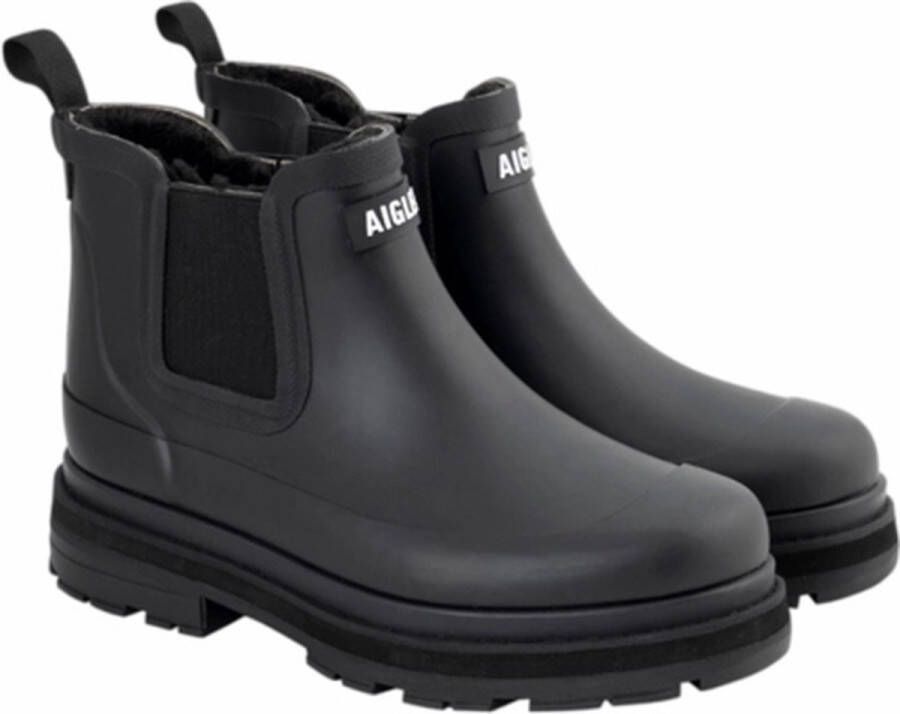 Aigle Soft Rain Fur Regenlaarzen Zwart Vrouw