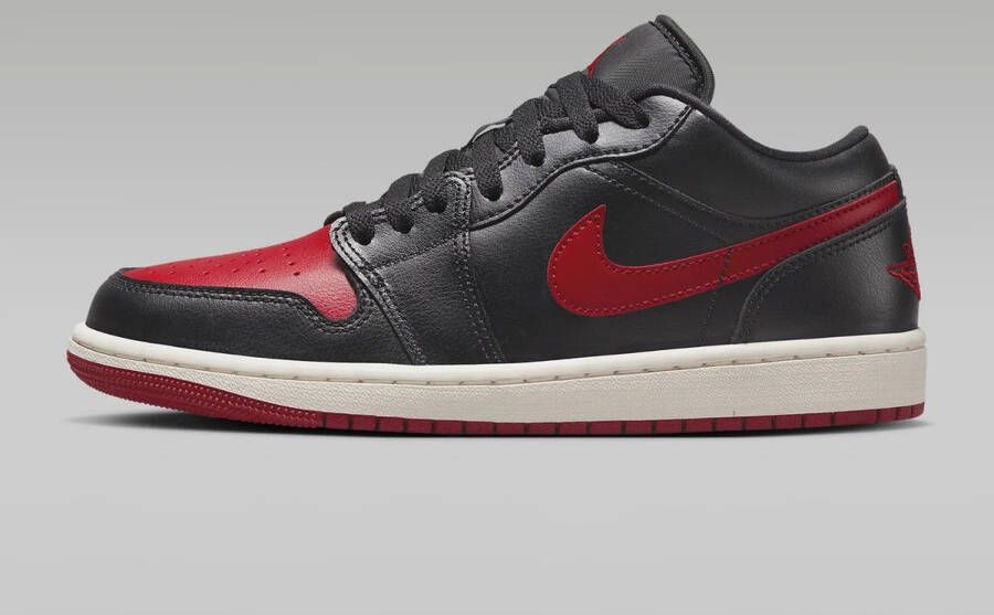 Nike Air Jordan 1 Low Sneaker Black Gym Red Schoenmaat EU