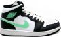 Jordan 1 Nike Air Mid Green Glow Sneakers Mannen Wit Zwart Green Glow Doos zonder deksel - Thumbnail 6