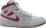 Jordan Air 1 Mid Heren White Dune Red Sail Lobster- Heren White Dune Red Sail Lobster - Thumbnail 7