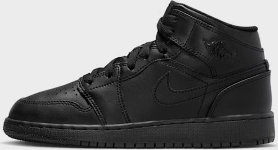 Jordan Air 1 Mid (gs) Basketball Schoenen black black black maat: 40 beschikbare maaten:36.5 37.5 38.5 39 40