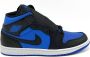 Nike Air Jordan 1 Mid GS Black Royal Blue - Thumbnail 5