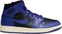 Air Jordan Nike 1 MID WMNS (Black Dark Concord-Sail) - Thumbnail 1