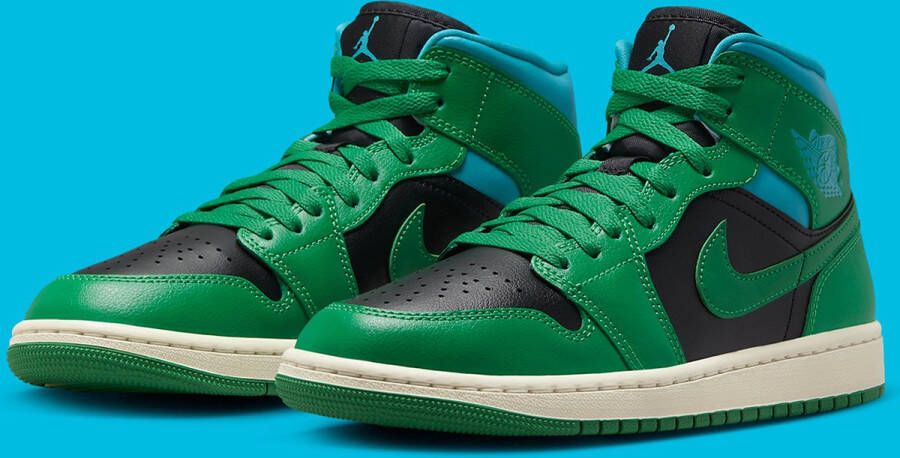 Air Jordan 1 Mid WMNS (Lucky Green)