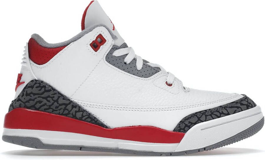 Air Jordan 3 Retro Fire Red (2022) (PS) DM0966-160 wit grijs rood kindersneaker sneaker hoog