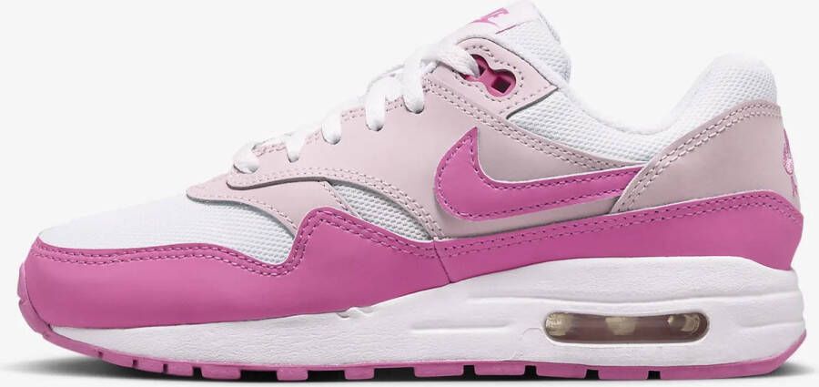 Air Max 1 Nike Gs Roze-wit