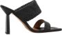 Albano Heeled Mules Black White Beige Dames - Thumbnail 1