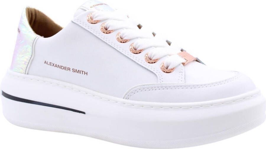 ALEXANDER SMITH Lage Sneakers Dames 1896 Maat: 40 Materiaal: Leatherlook Kleur: Wit