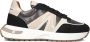 Alexander Smith Hyde Sneakers Leer Dames Zwart - Thumbnail 2