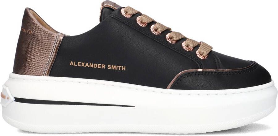 Alexander Smith Lancaster Sneakers Leer Dames Zwart