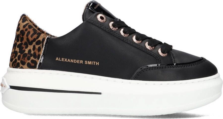 Alexander Smith Lancaster Woman Sneakers Leer Dames Zwart